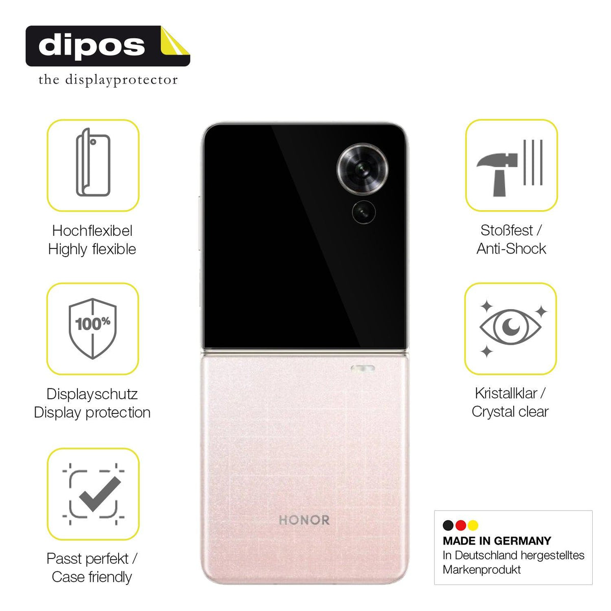 2x Screen Protector for Honor Magic V Flip2 Aussenseite Protective Film covers
