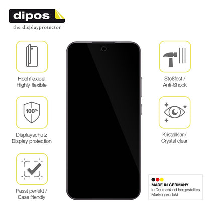 2x Screen Protector for Oppo A6 Pro 4G Protective Film covers 100% dipos Flex