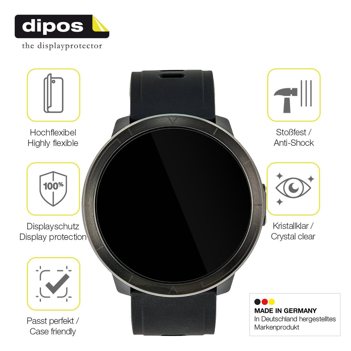 2x Screen Protector for Watchmark Kardiowatch WM18 Plus Protective Film covers