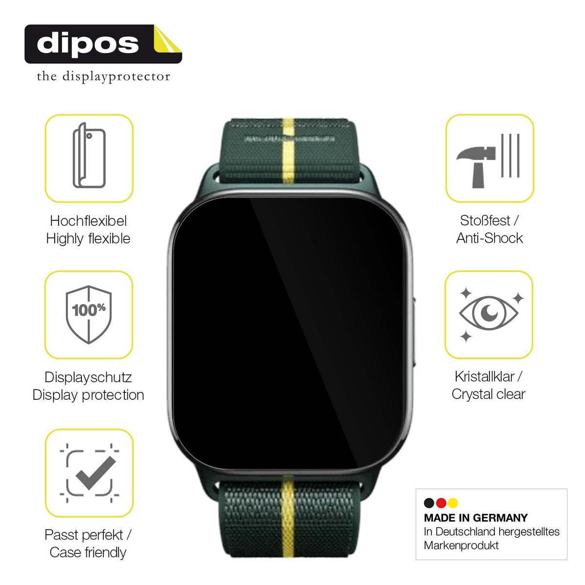 2x Screen Protector for Motorola Moto Watch Fit 1.9 Zoll Protective Film covers