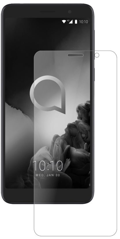Alcatel1X (2019) mit aufgebrachter dipos Panzerfolie, die lästige Fingerabdrücke minimiert