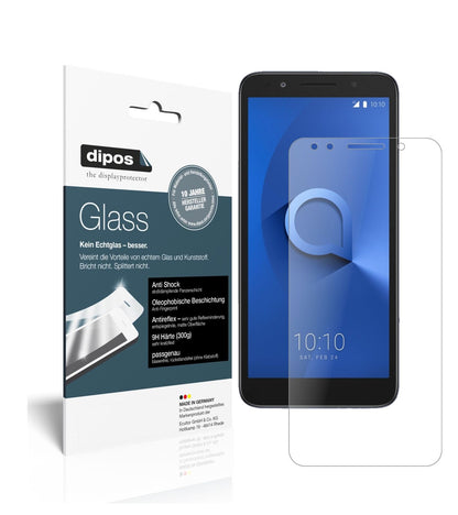 Alcatel1X mit aufgebrachter dipos Panzerfolie, die lästige Fingerabdrücke minimiert