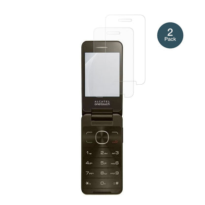 Alcatel2012 Chocolate mit aufgebrachter dipos Panzerfolie, die lästige Fingerabdrücke minimiert