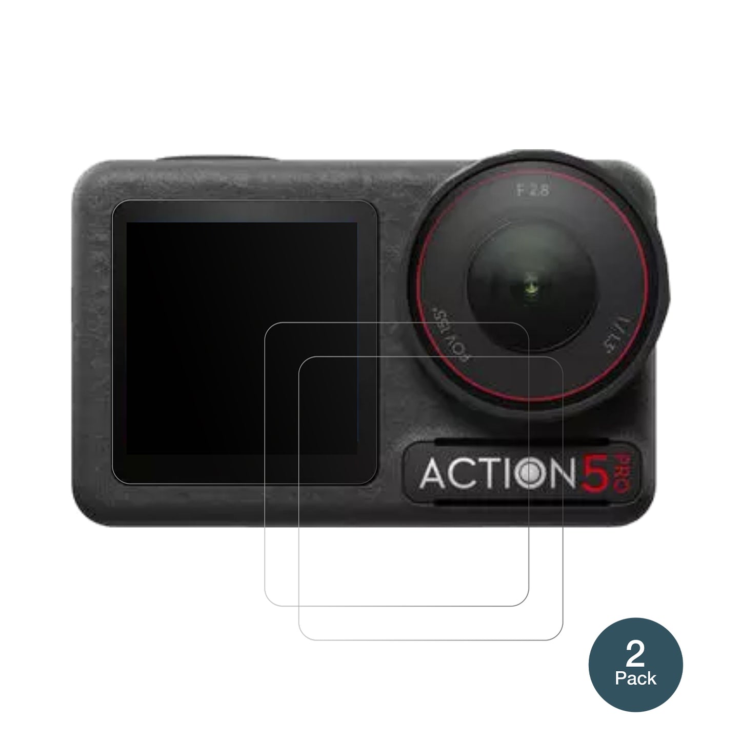 ApexcamM80 Air Actioncam mit aufgebrachter dipos Panzerfolie, die lästige Fingerabdrücke minimiert