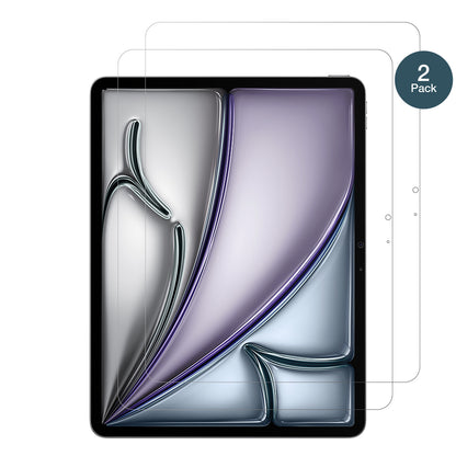AppleiPad Air 13 Zoll M2 2024 mit aufgebrachter dipos Panzerfolie, die lästige Fingerabdrücke minimiert