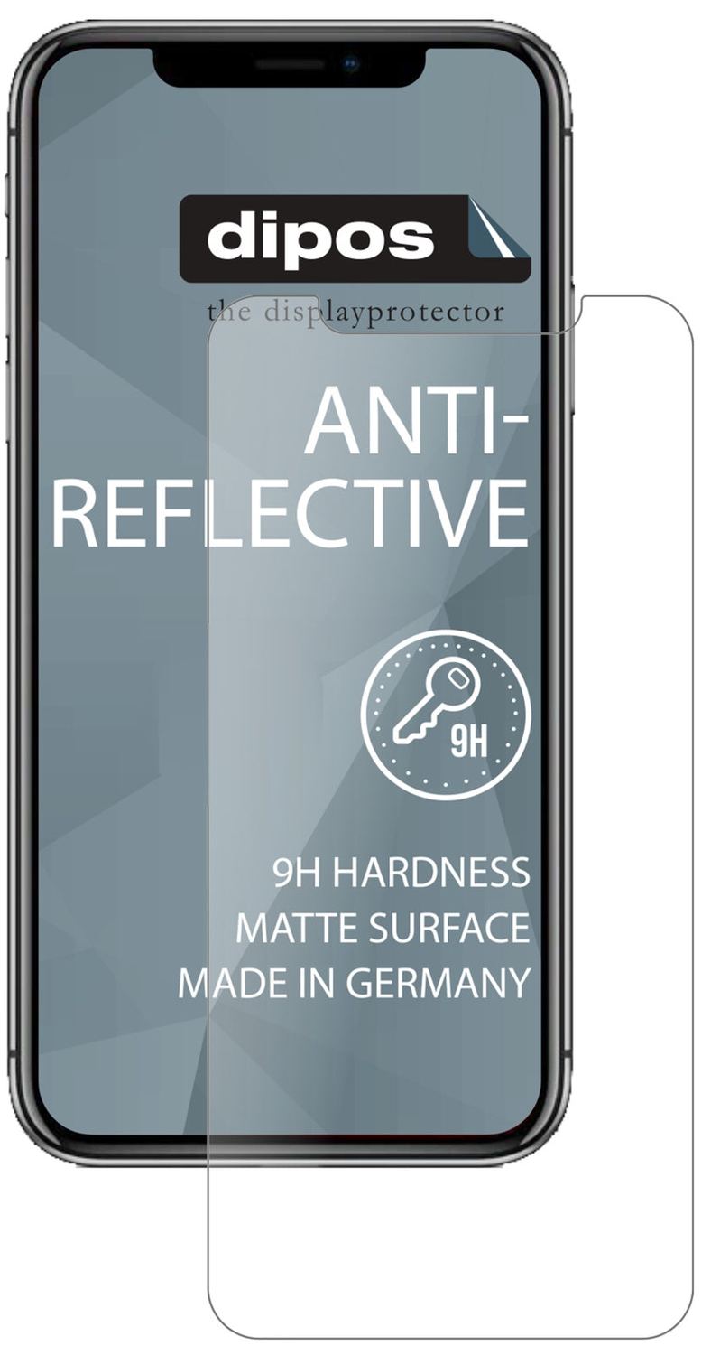 AppleiPhone 11 mit aufgebrachter dipos Panzerfolie, die lästige Fingerabdrücke minimiert