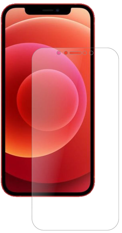 AppleiPhone 12 mit aufgebrachter dipos Panzerfolie, die lästige Fingerabdrücke minimiert