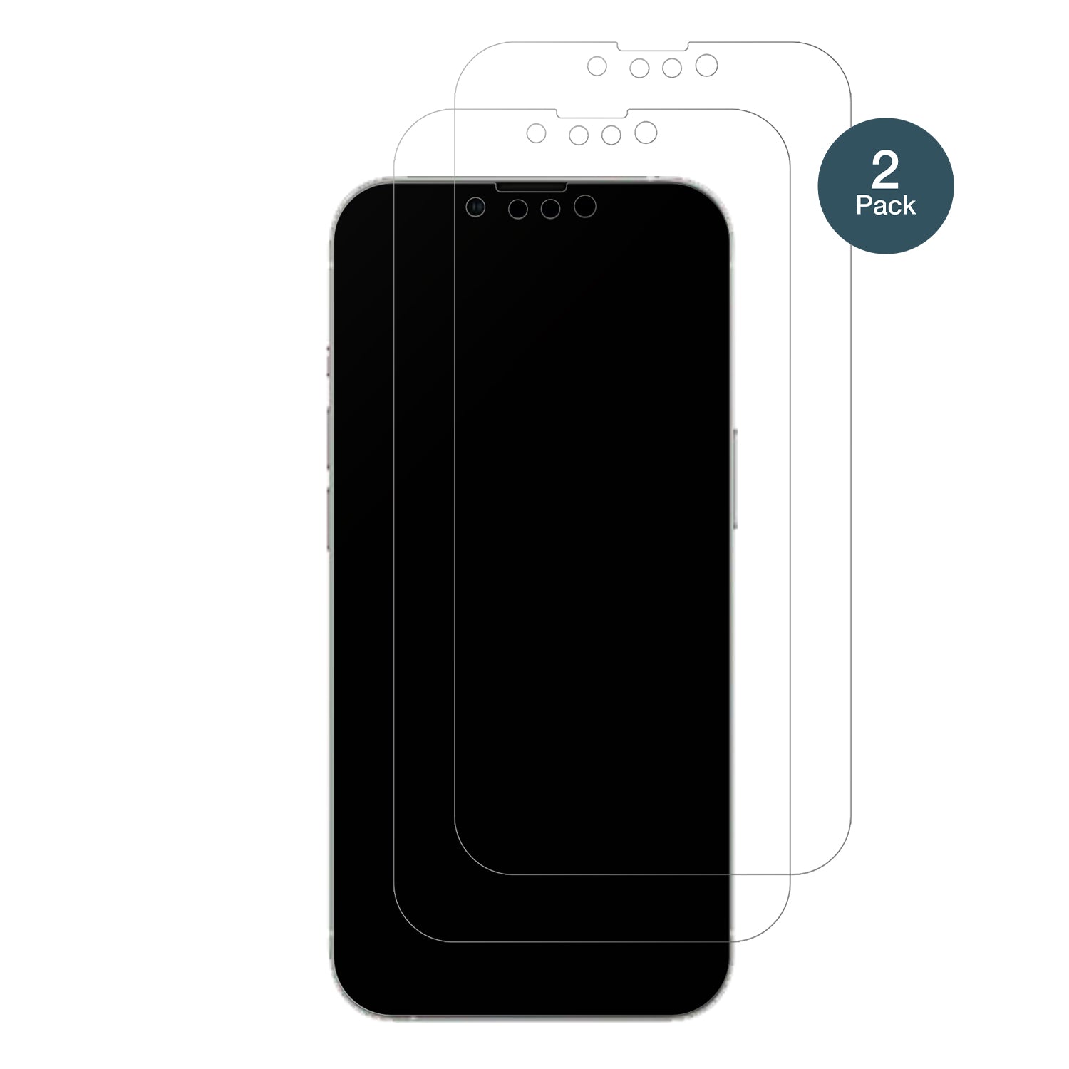AppleiPhone 14 mit aufgebrachter dipos Panzerfolie, die lästige Fingerabdrücke minimiert