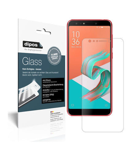 AsusZenfone 5 Lite (ZC600KL) mit aufgebrachter dipos Panzerfolie, die lästige Fingerabdrücke minimiert