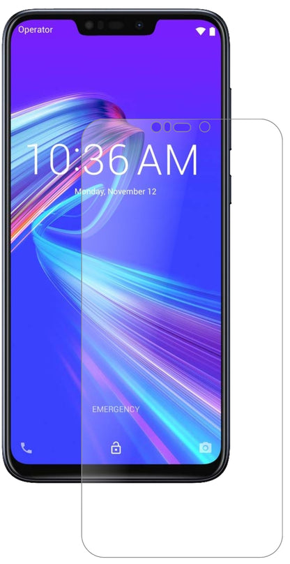 AsusZenFone Max (M2) mit aufgebrachter dipos Panzerfolie, die lästige Fingerabdrücke minimiert