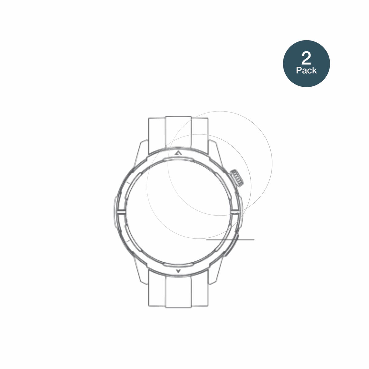 BeafonSmartwatch 601 mit aufgebrachter dipos Panzerfolie, die lästige Fingerabdrücke minimiert