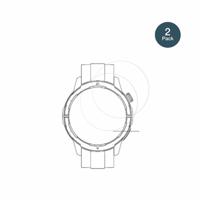 BeafonSmartwatch 601 mit aufgebrachter dipos Panzerfolie, die lästige Fingerabdrücke minimiert