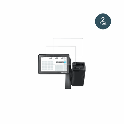 BizerbaQ1 pro 800 12.1 Zoll mit aufgebrachter dipos Panzerfolie, die lästige Fingerabdrücke minimiert