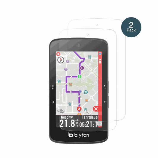 BrytonRider S800 mit aufgebrachter dipos Panzerfolie, die lästige Fingerabdrücke minimiert