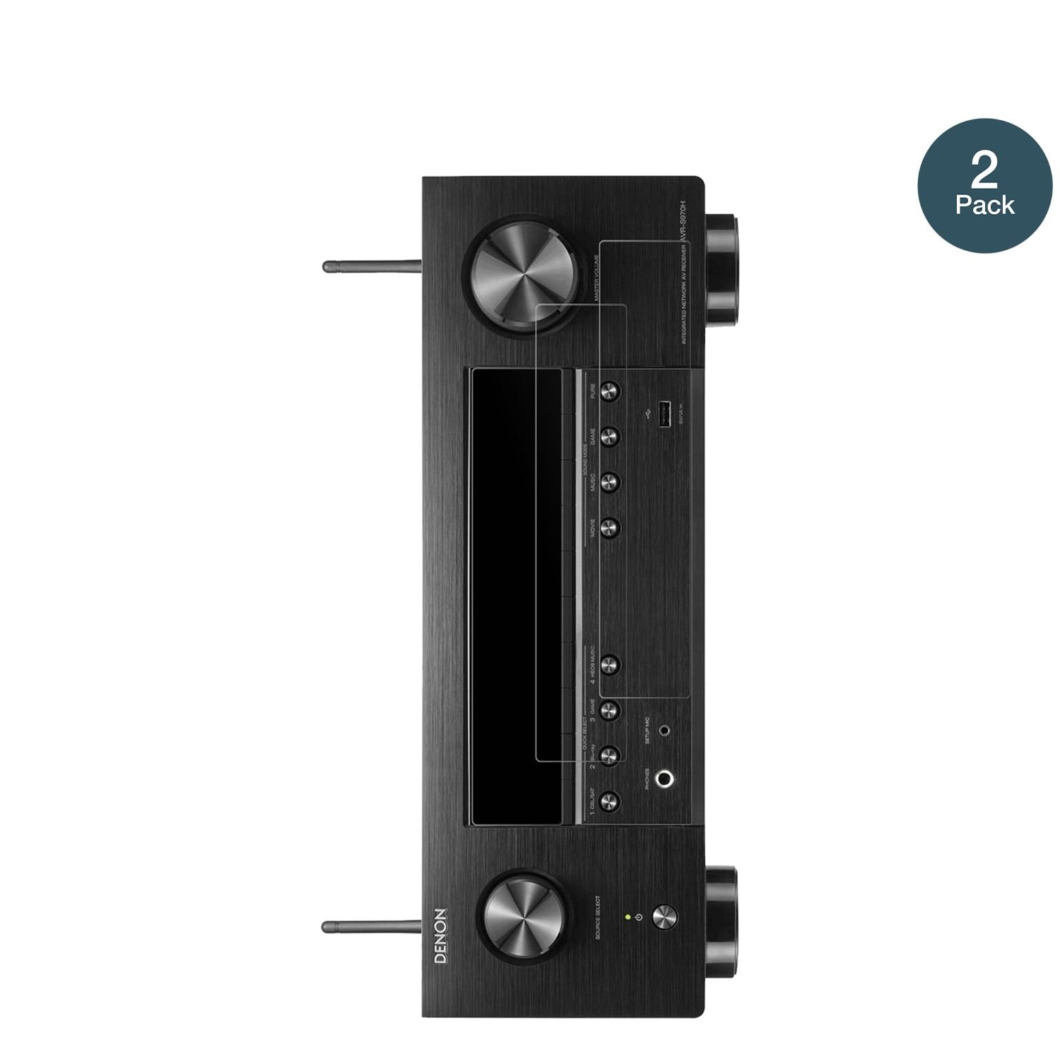 DenonAVR-S970H mit aufgebrachter dipos Panzerfolie, die lästige Fingerabdrücke minimiert