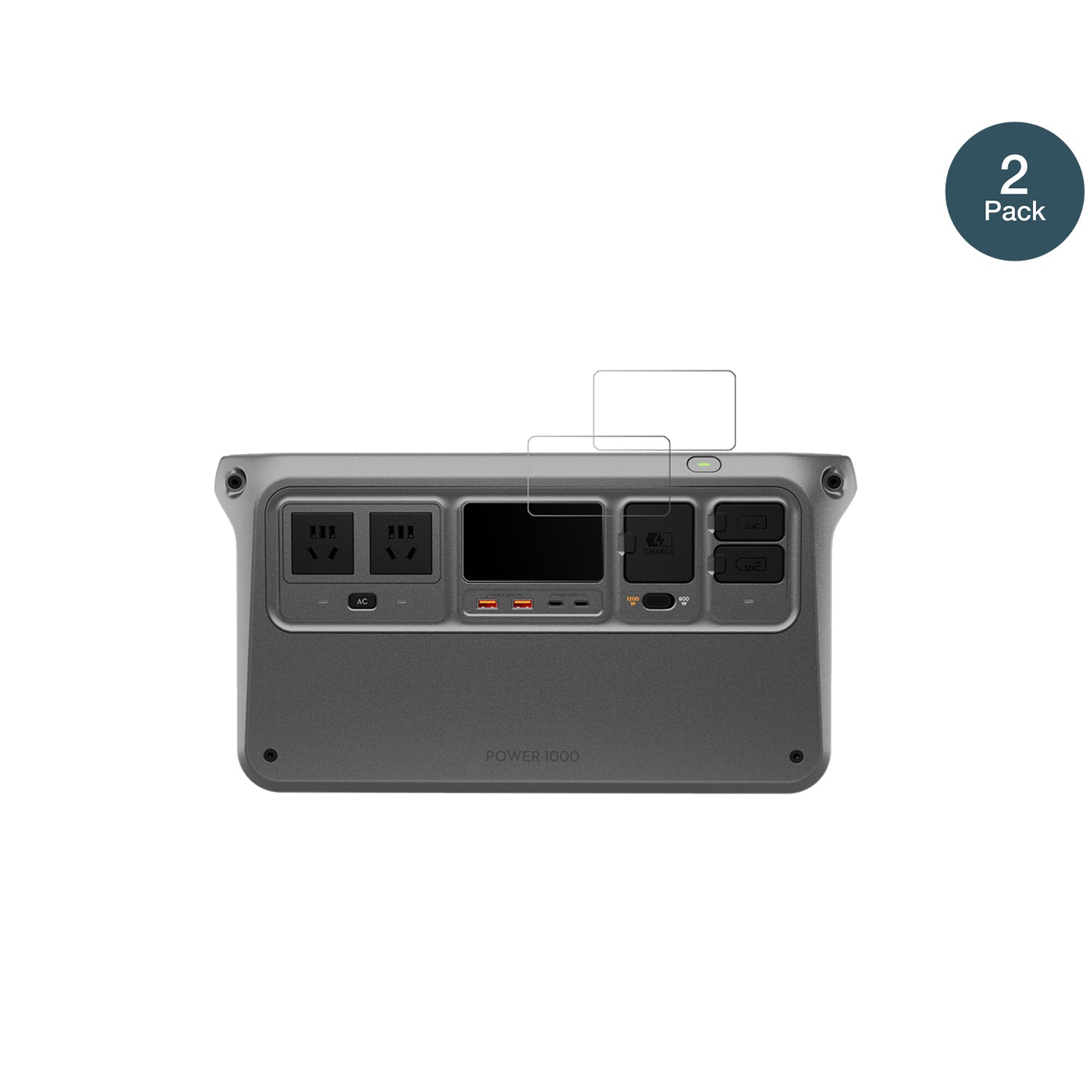 DJIPower 1000 mit aufgebrachter dipos Panzerfolie, die lästige Fingerabdrücke minimiert