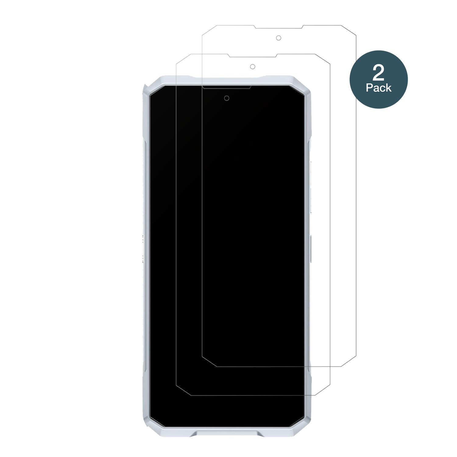 DoogeeBlade GT 5G mit aufgebrachter dipos Panzerfolie, die lästige Fingerabdrücke minimiert