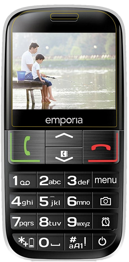EmporiaEuphoria V50 mit aufgebrachter dipos Panzerfolie, die lästige Fingerabdrücke minimiert