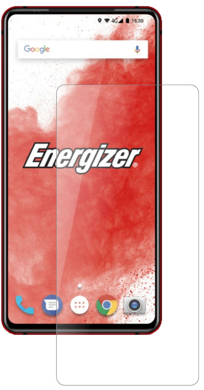 EnergizerPower Max P18K Pop mit aufgebrachter dipos Panzerfolie, die lästige Fingerabdrücke minimiert