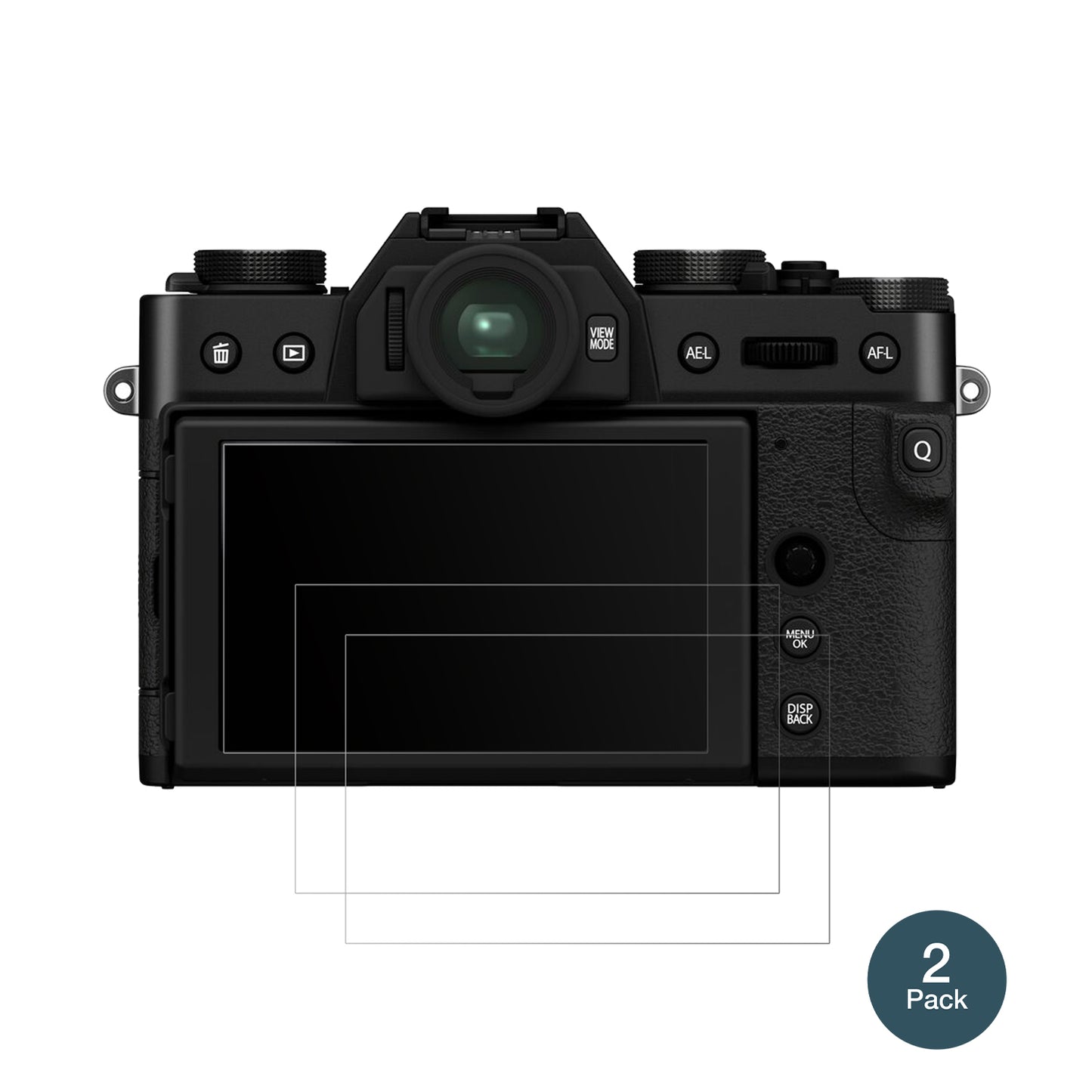 FujifilmX-T30 II mit aufgebrachter dipos Panzerfolie, die lästige Fingerabdrücke minimiert