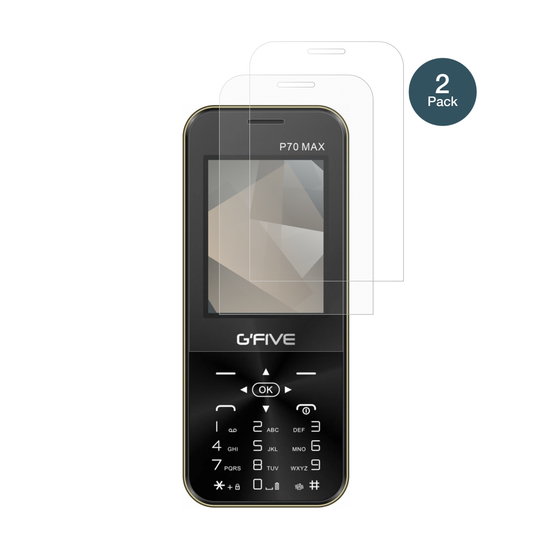GFiveP70 Max mit aufgebrachter dipos Panzerfolie, die lästige Fingerabdrücke minimiert