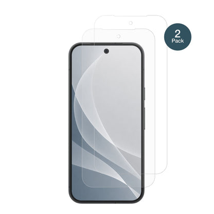 GooglePixel 11 Pro mit aufgebrachter dipos Panzerfolie, die lästige Fingerabdrücke minimiert