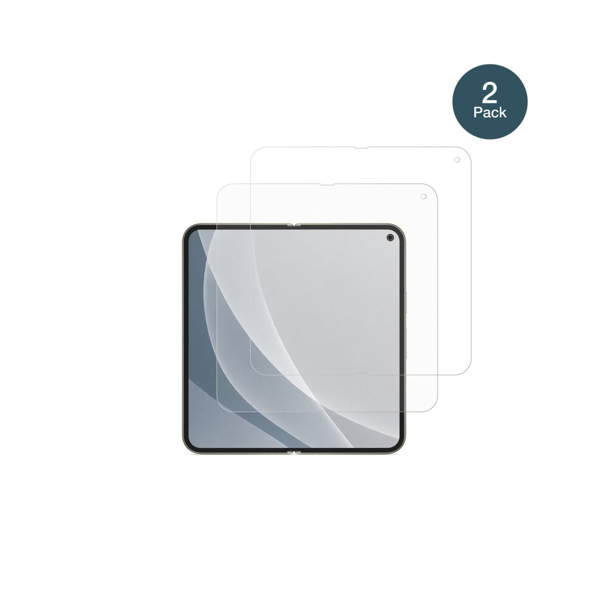 GooglePixel 11 Pro Fold Aussenseite mit aufgebrachter dipos Panzerfolie, die lästige Fingerabdrücke minimiert