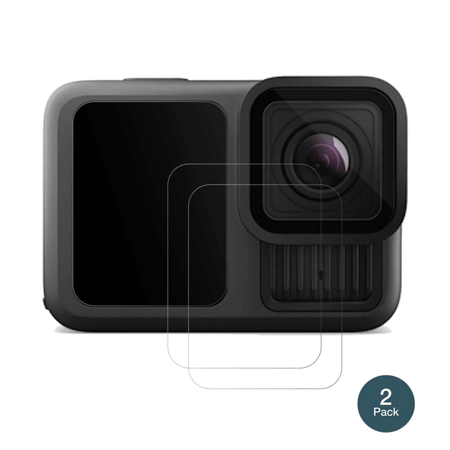 GoProHero 13 mit aufgebrachter dipos Panzerfolie, die lästige Fingerabdrücke minimiert