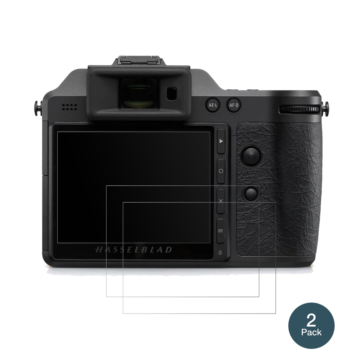 HasselbladX2D II mit aufgebrachter dipos Panzerfolie, die lästige Fingerabdrücke minimiert