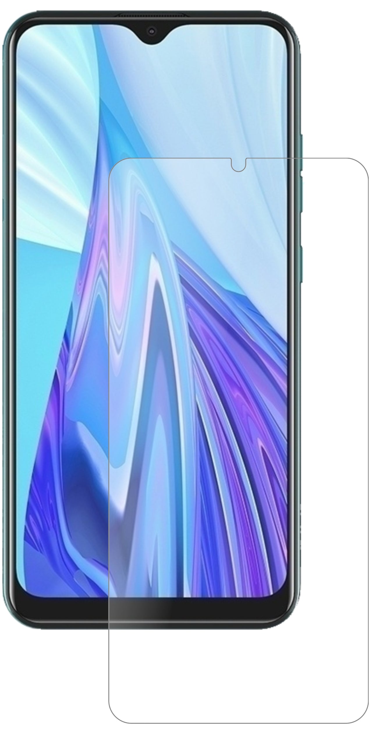 HisenseF30s mit aufgebrachter dipos Panzerfolie, die lästige Fingerabdrücke minimiert