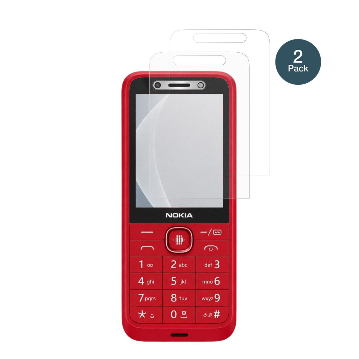 2x Screen Protector for HMD 215 4G 2E matte Flexible Glass 9H dipos