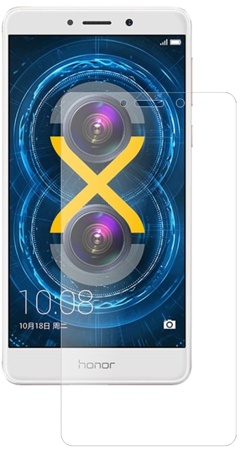 Honor6X mit aufgebrachter dipos Panzerfolie, die lästige Fingerabdrücke minimiert