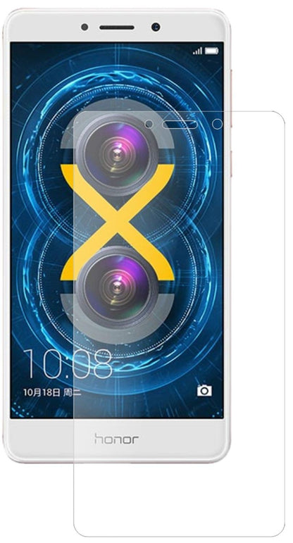 Honor6X mit aufgebrachter dipos Panzerfolie, die lästige Fingerabdrücke minimiert