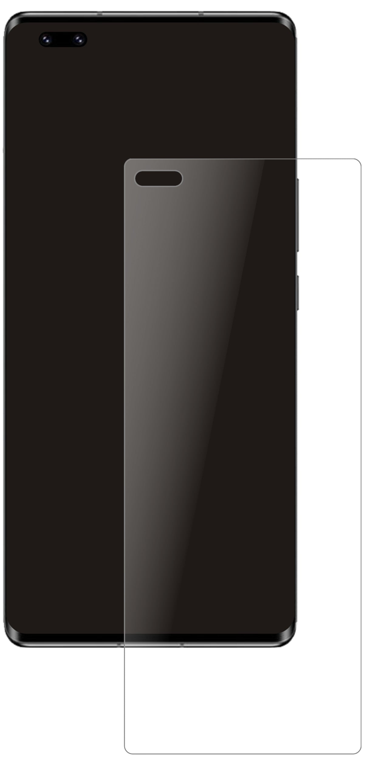 HonorV40 5G mit aufgebrachter dipos Panzerfolie, die lästige Fingerabdrücke minimiert