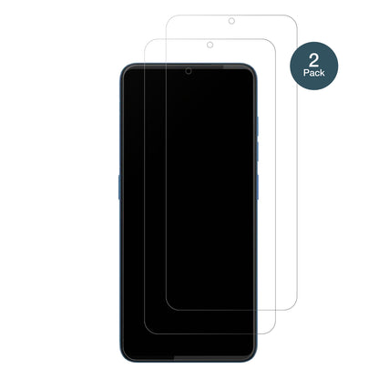 HTCWildfire E5 mit aufgebrachter dipos Panzerfolie, die lästige Fingerabdrücke minimiert