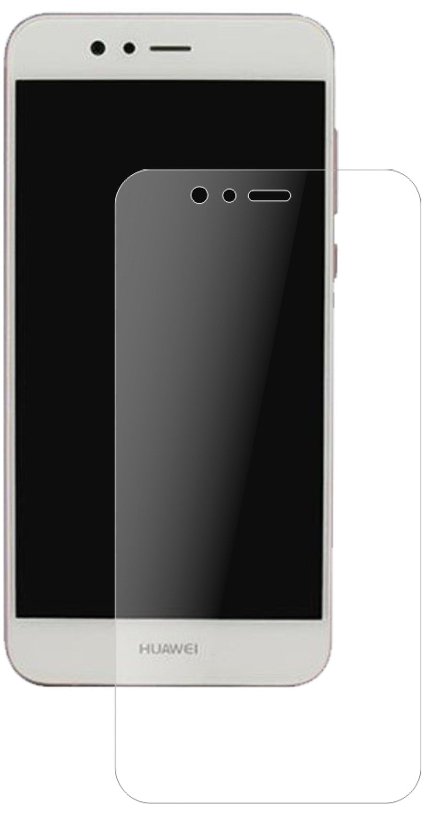 HuaweiNova 2 mit aufgebrachter dipos Panzerfolie, die lästige Fingerabdrücke minimiert