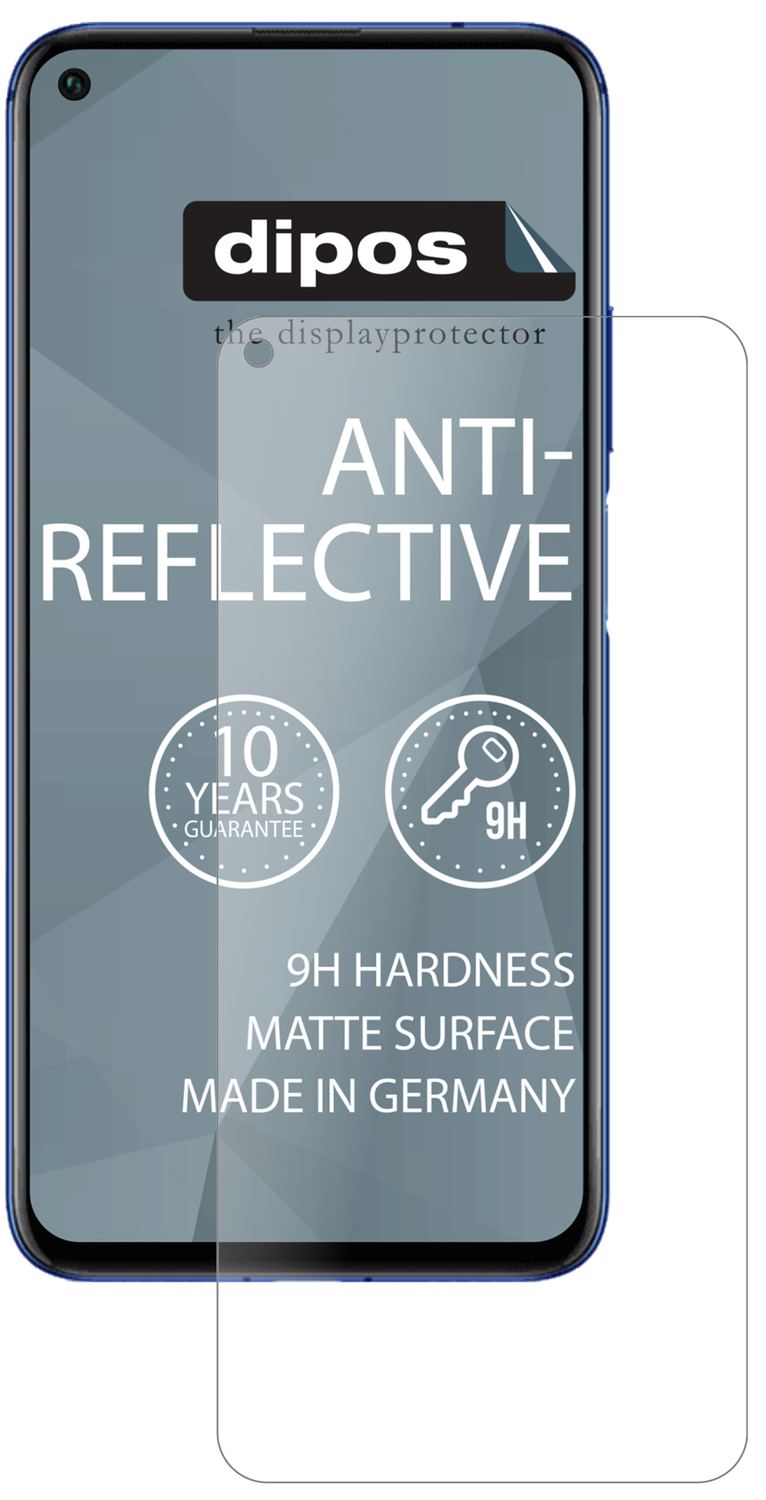 HuaweiNova 5T mit aufgebrachter dipos Panzerfolie, die lästige Fingerabdrücke minimiert
