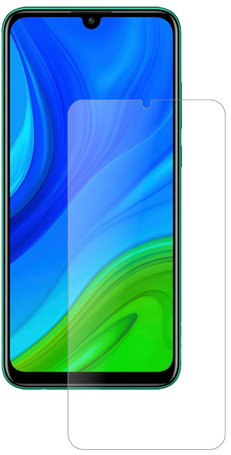 HuaweiP Smart (2020) mit aufgebrachter dipos Panzerfolie, die lästige Fingerabdrücke minimiert