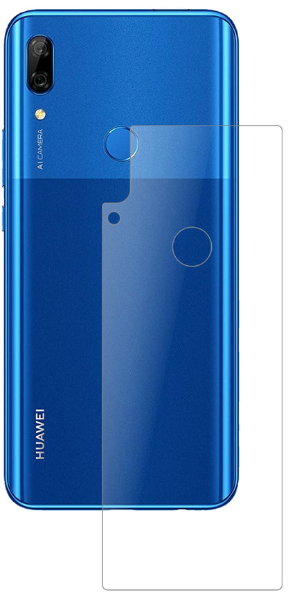 HuaweiP Smart Z (2019) Rückseite mit aufgebrachter dipos Panzerfolie, die lästige Fingerabdrücke minimiert