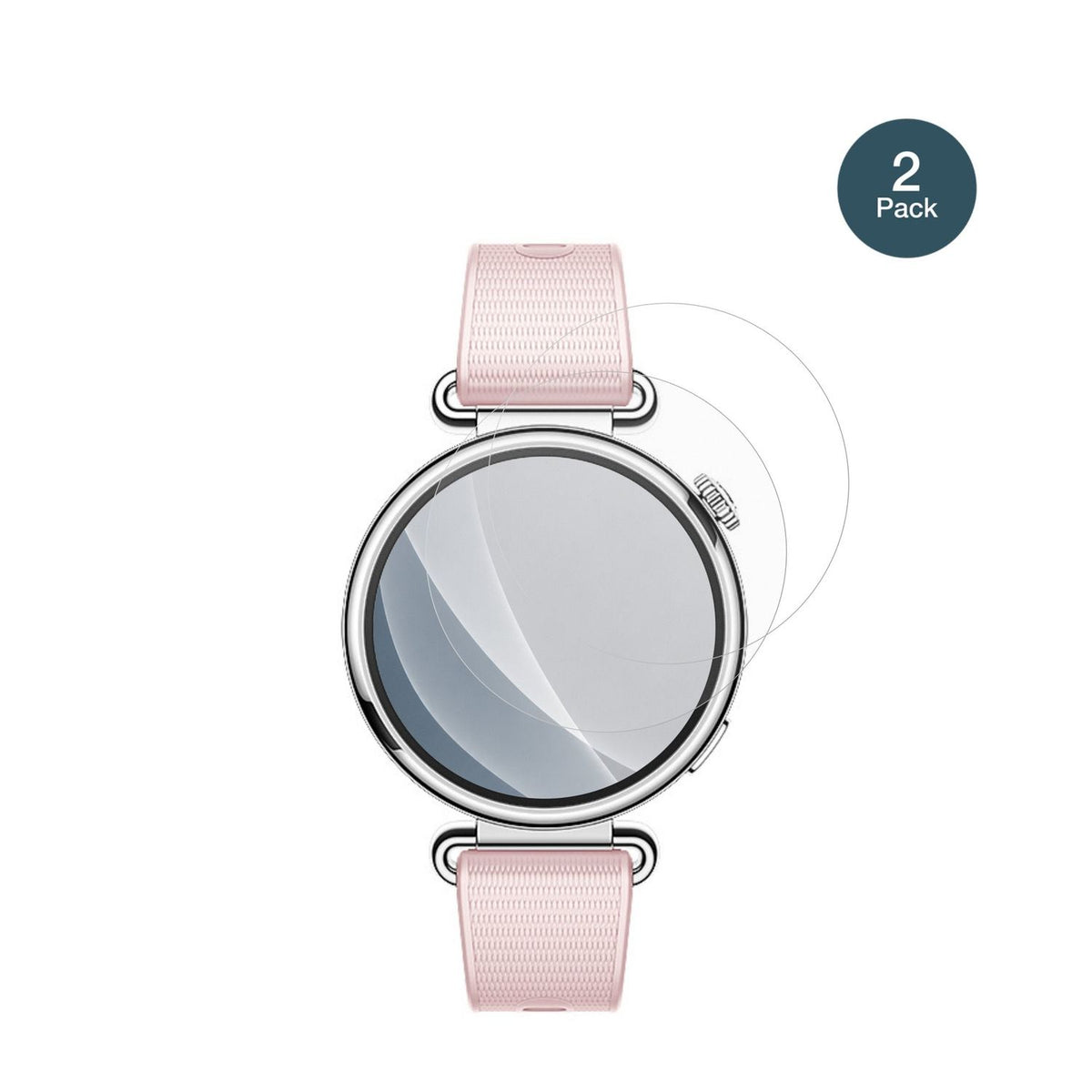 HuaweiWatch GT 7 41 mm mit aufgebrachter dipos Panzerfolie, die lästige Fingerabdrücke minimiert