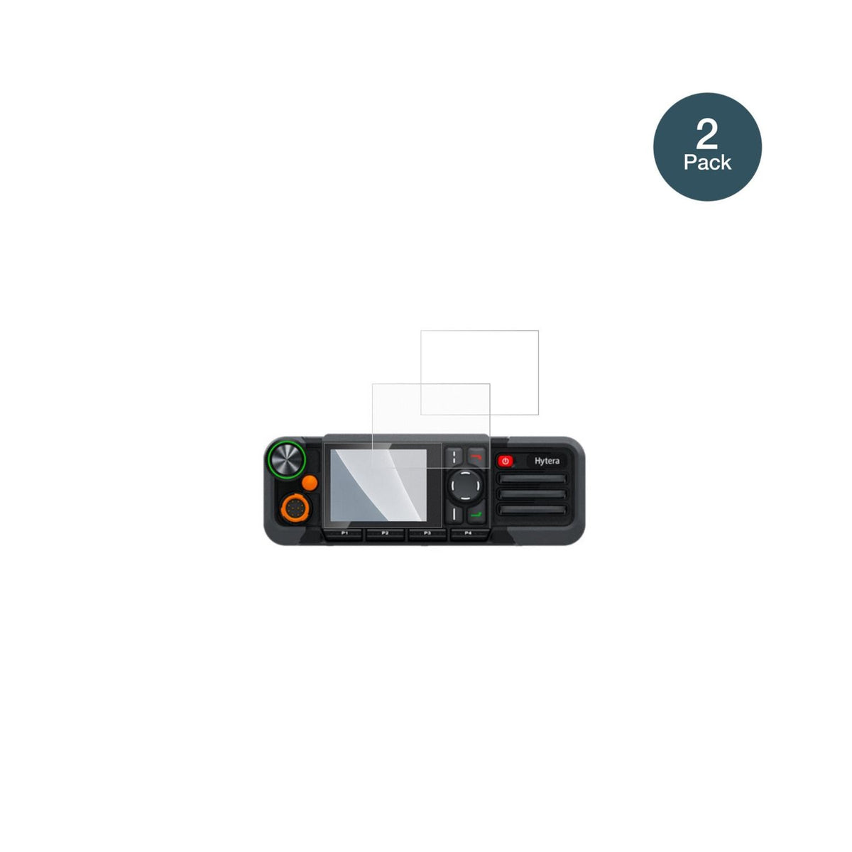 HyteraHM785 mit aufgebrachter dipos Panzerfolie, die lästige Fingerabdrücke minimiert