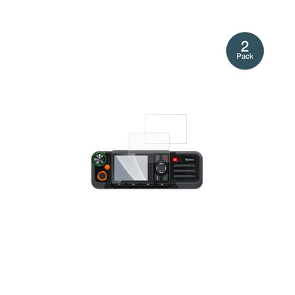 HyteraHM785 mit aufgebrachter dipos Panzerfolie, die lästige Fingerabdrücke minimiert