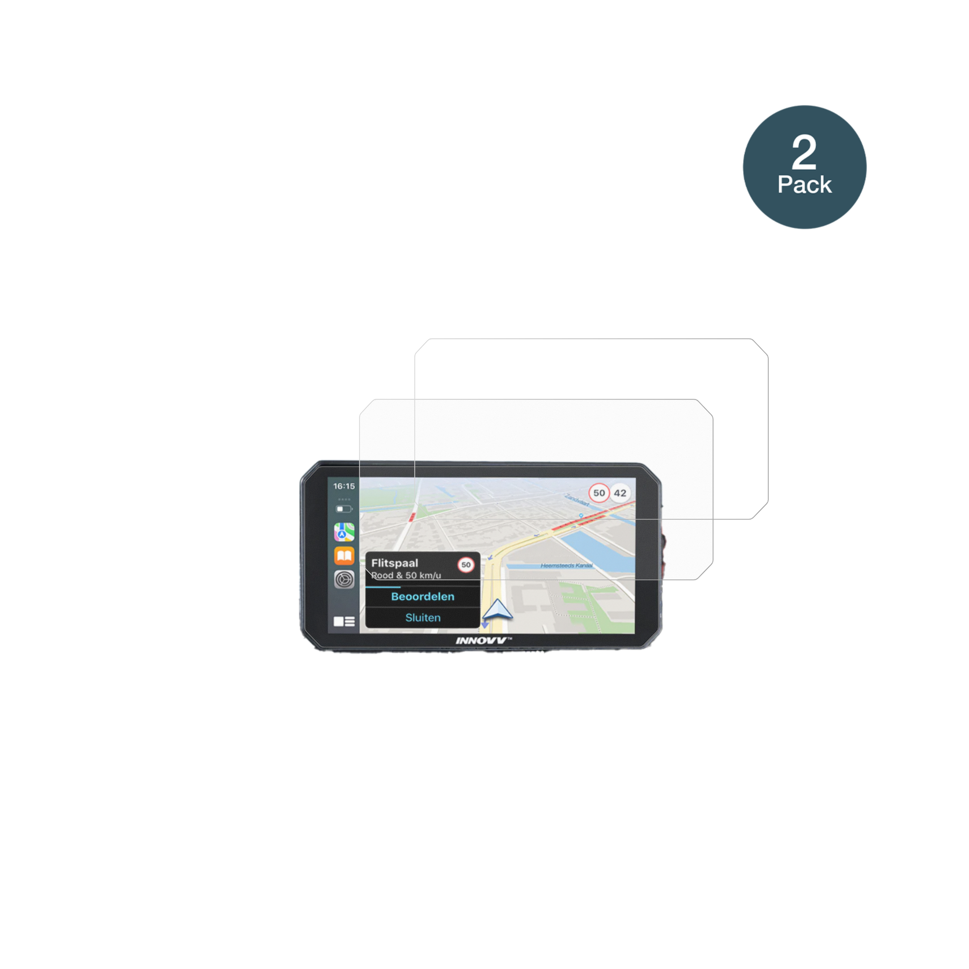 InnovvN1 Pro 5.99 Zoll mit aufgebrachter dipos Panzerfolie, die lästige Fingerabdrücke minimiert