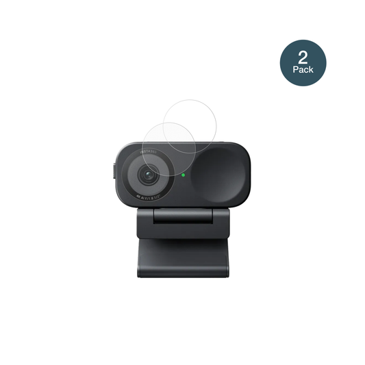 Insta360Link 2C mit aufgebrachter dipos Panzerfolie, die lästige Fingerabdrücke minimiert