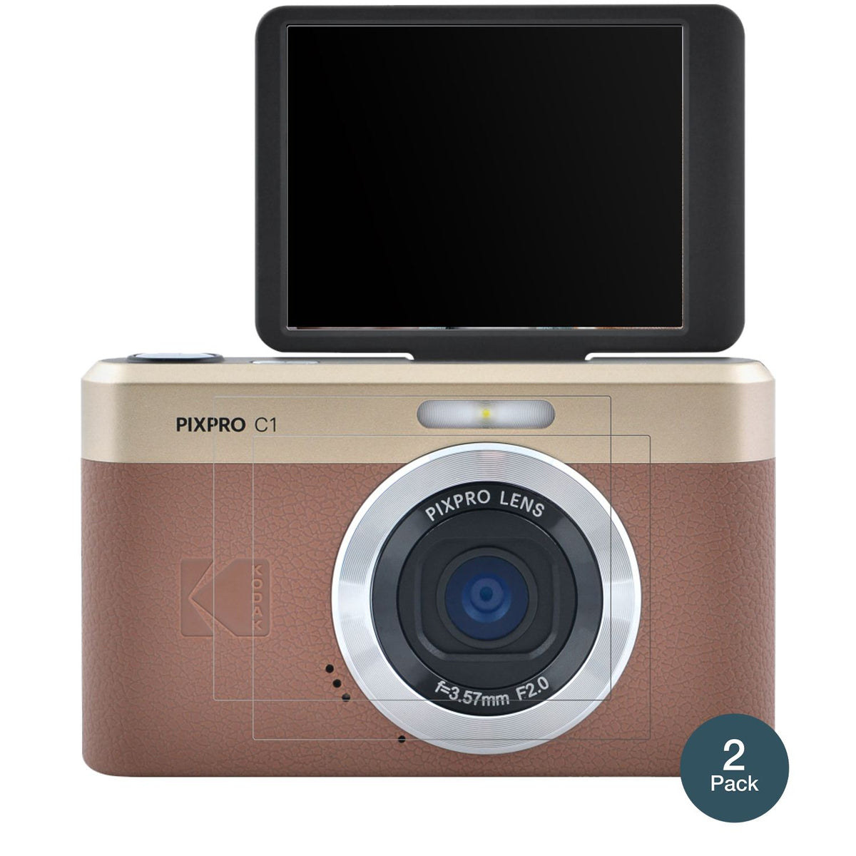 KodakPixpro C1 mit aufgebrachter dipos Panzerfolie, die lästige Fingerabdrücke minimiert