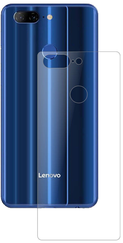 LenovoK9 Rückseite mit aufgebrachter dipos Panzerfolie, die lästige Fingerabdrücke minimiert