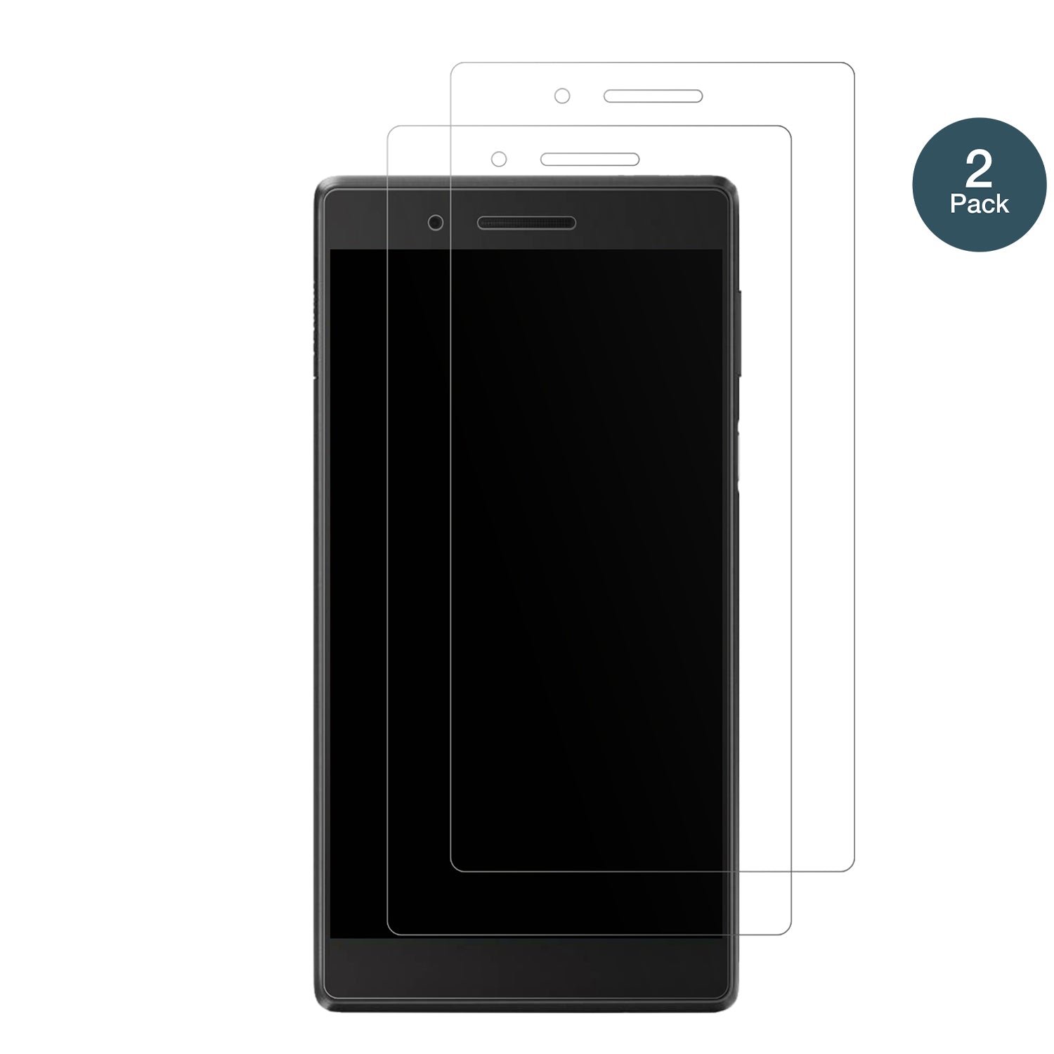 LenovoTab 4 7 TB-7504X mit aufgebrachter dipos Panzerfolie, die lästige Fingerabdrücke minimiert