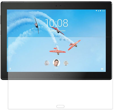 LenovoTab 4 TB-X704L mit aufgebrachter dipos Panzerfolie, die lästige Fingerabdrücke minimiert