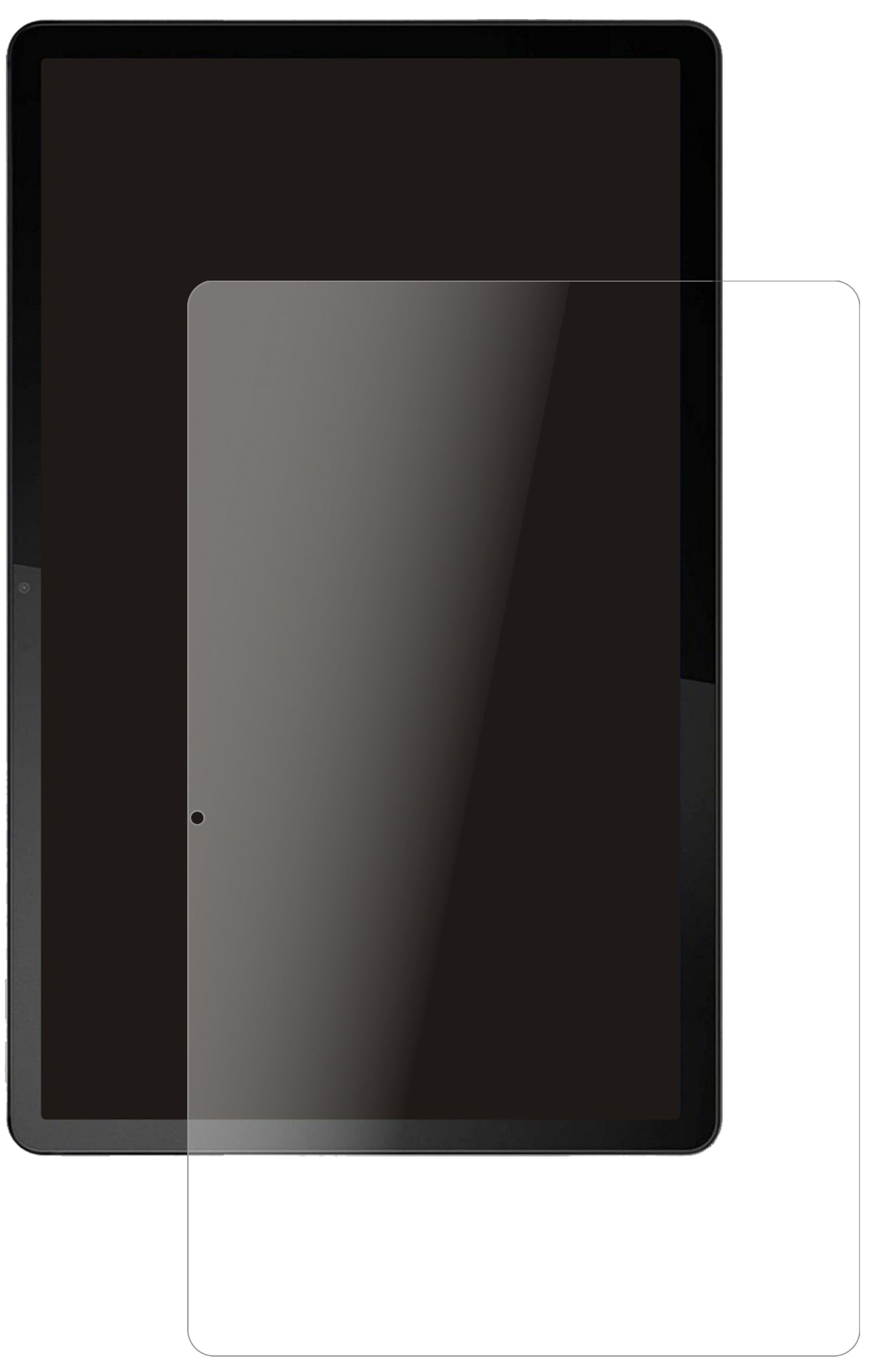 LenovoTab11 mit aufgebrachter dipos Panzerfolie, die lästige Fingerabdrücke minimiert