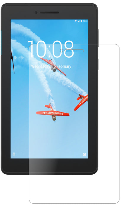 LenovoTB-7104F mit aufgebrachter dipos Panzerfolie, die lästige Fingerabdrücke minimiert